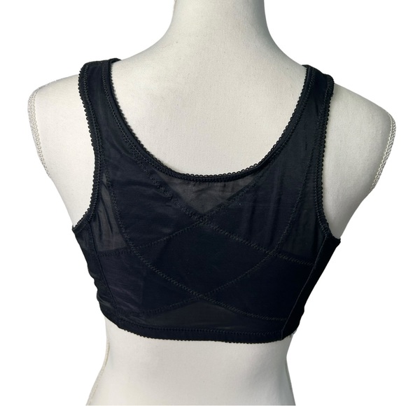 EXQUISITE FORM wirefree black lace front closure 36D posture bra NWOT - Picture 4 of 6